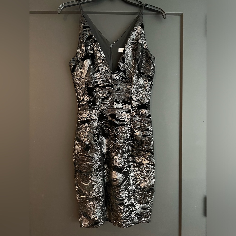 Dress the population sequin mini dress, size small. Worn only once.
